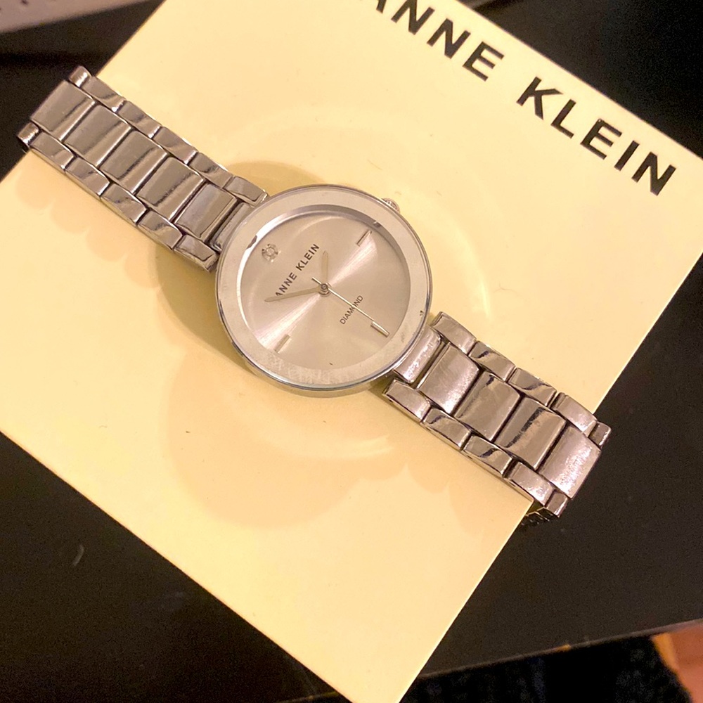 Anne Klein Silver Link Watch